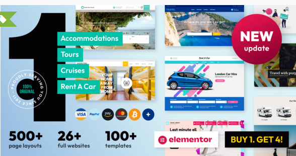 Book Your Travel v8.19.53 - Online Booking WordPress Theme